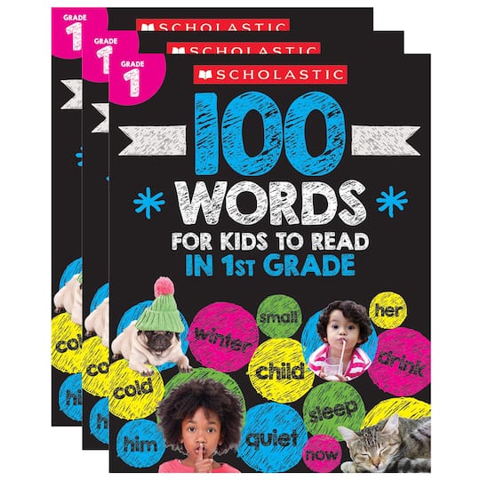 Scholastic&#xAE; 100 Words For Kids To Read In 1st Grade, 3ct.